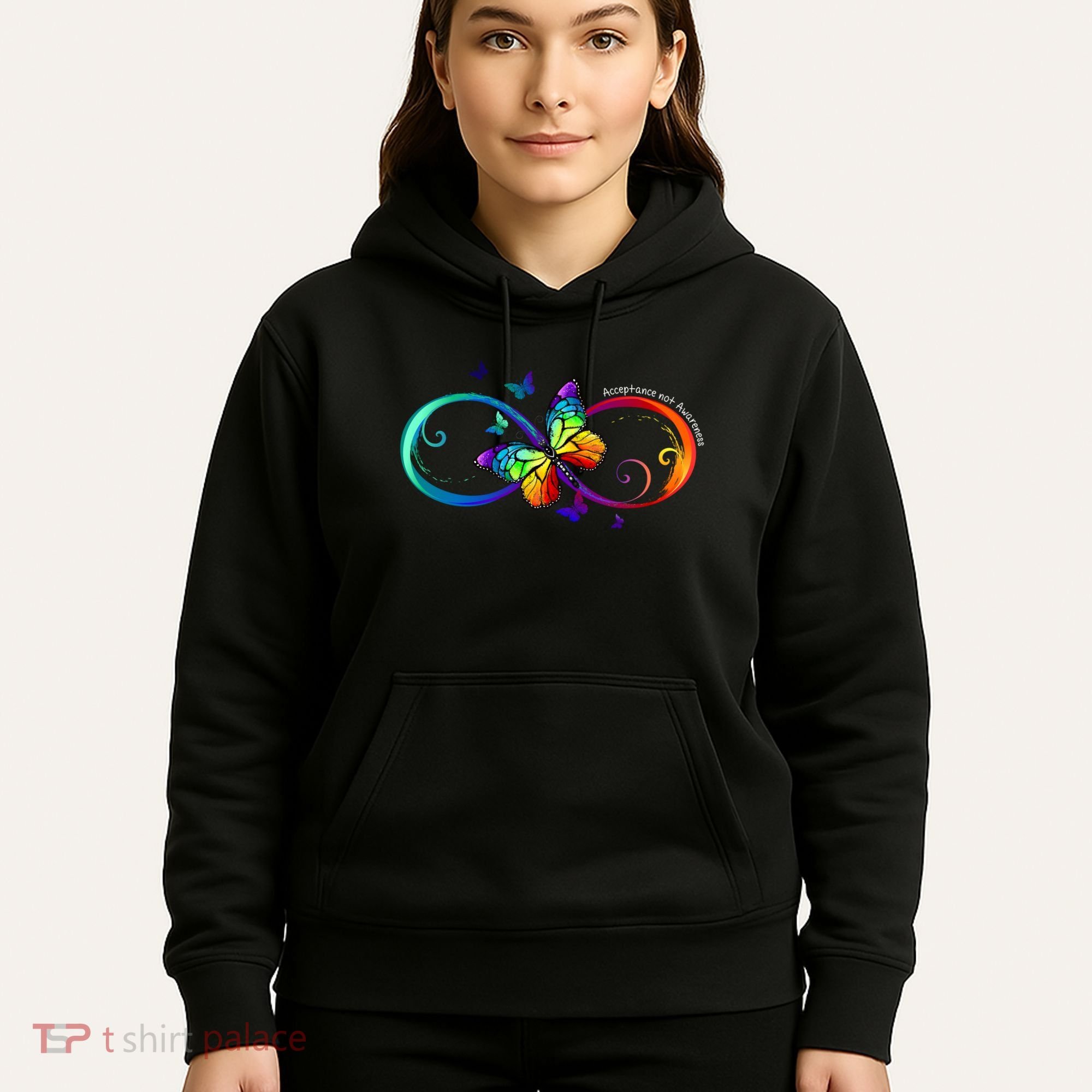 Acceptance Not Awareness Butterfly Hoodie