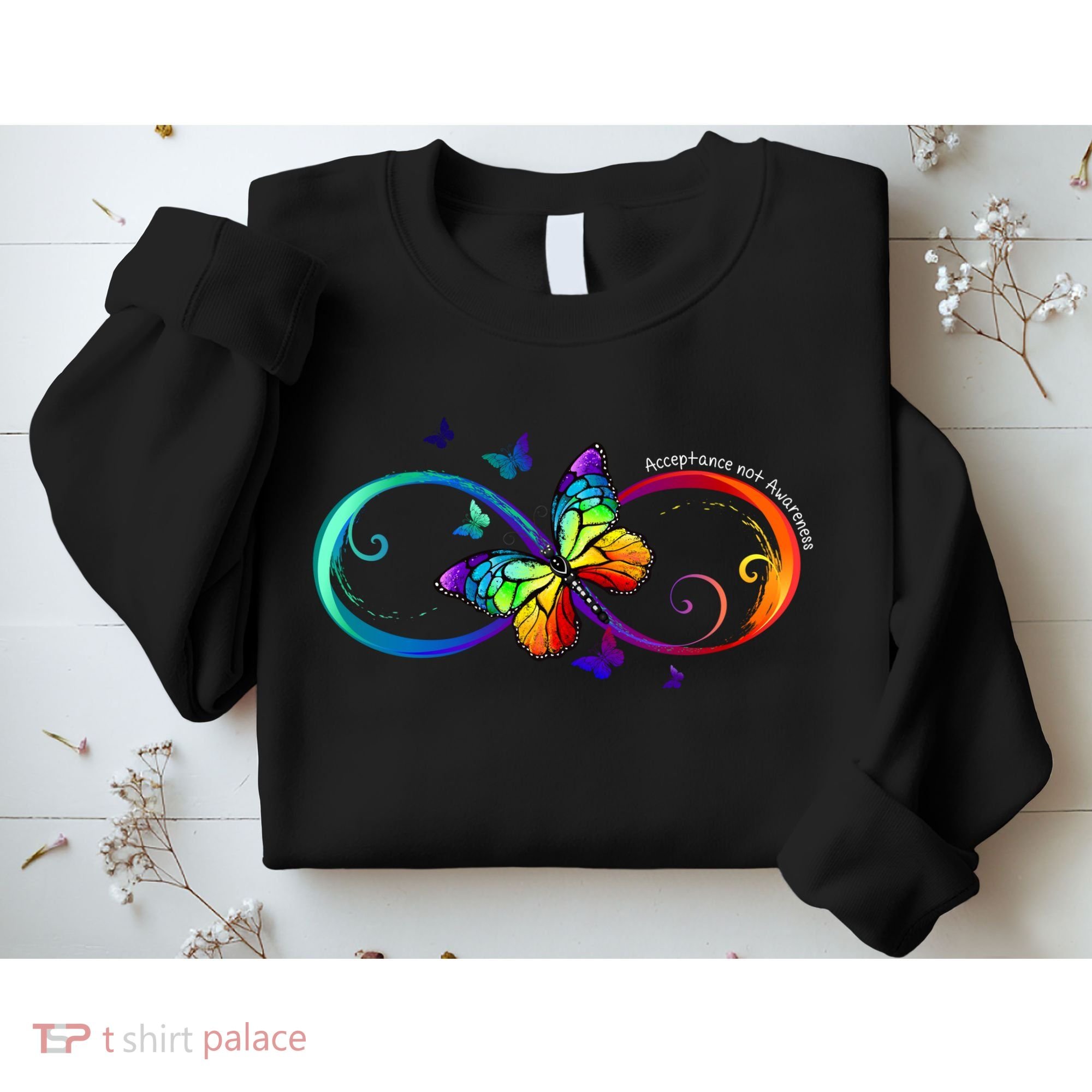 Acceptance Not Awareness Butterfly Sweatshirt