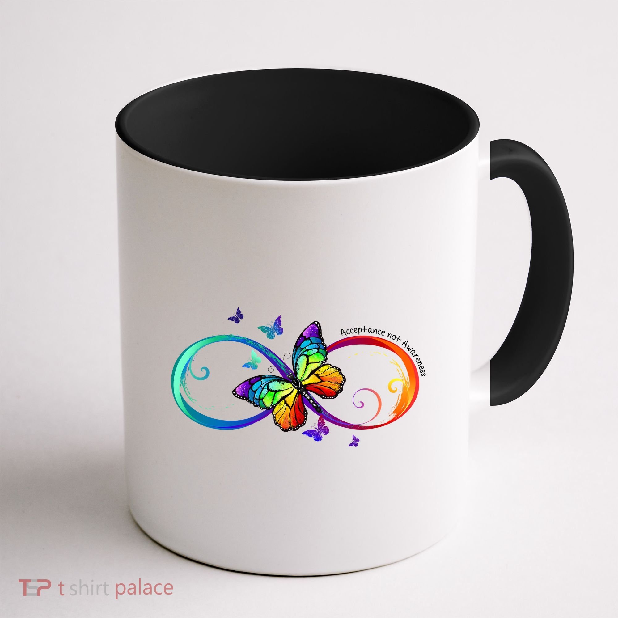 Acceptance Not Awareness Butterfly Coffee Mug