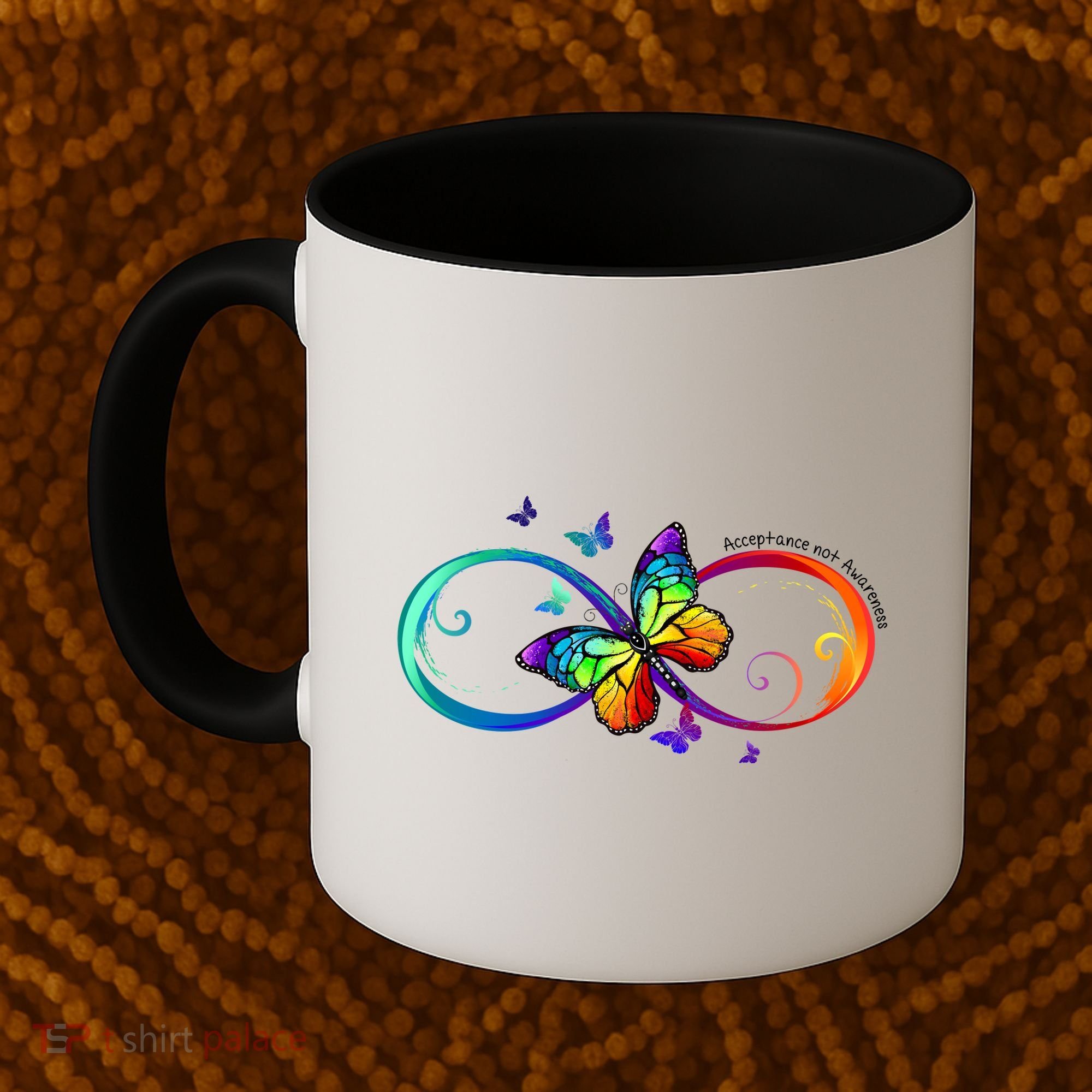 Acceptance Not Awareness Butterfly Coffee Mug