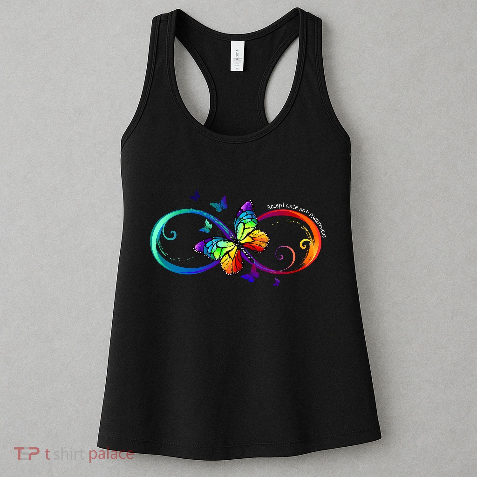 Acceptance Not Awareness Butterfly Women's Tank Top