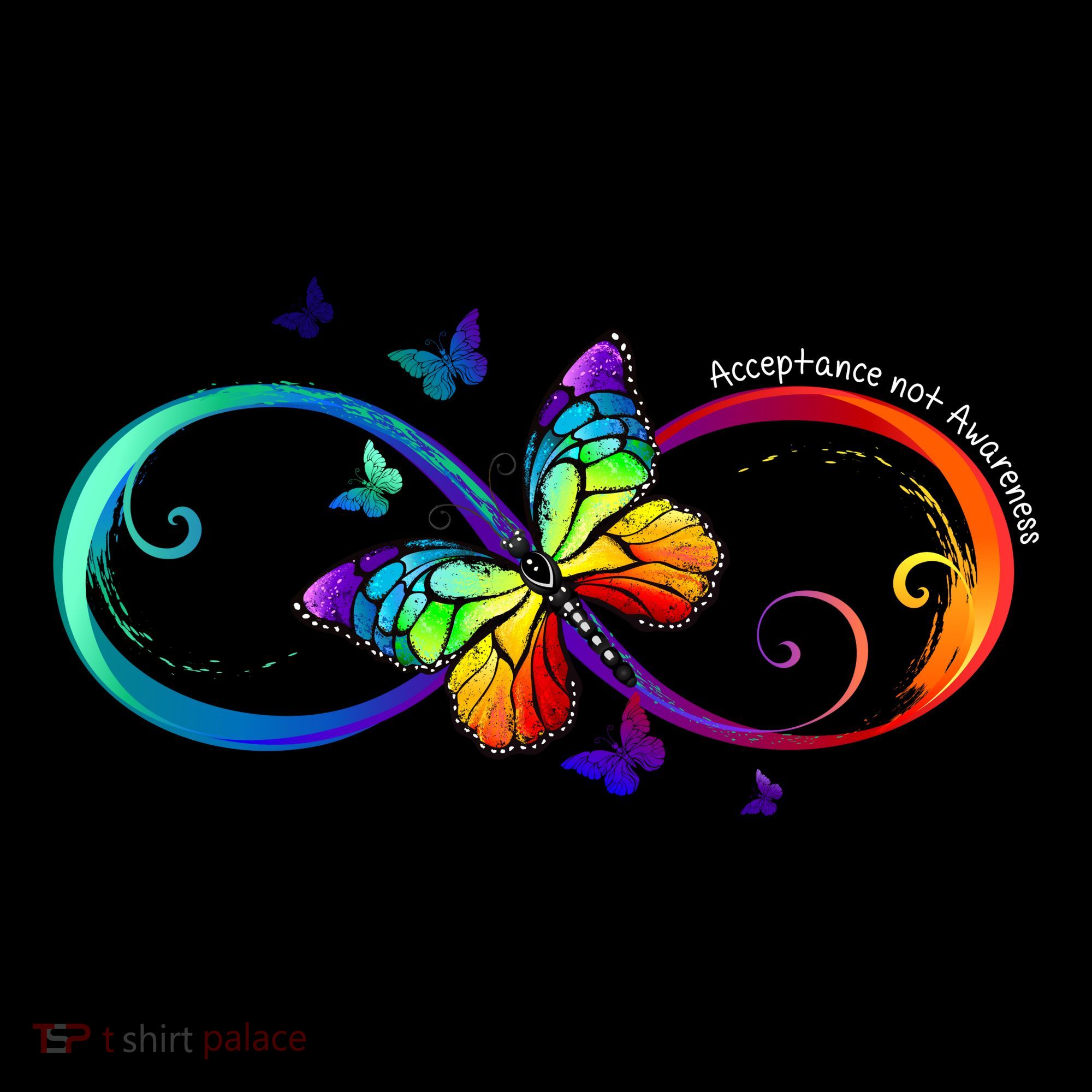 Acceptance Not Awareness Butterfly Toddler Hoodie
