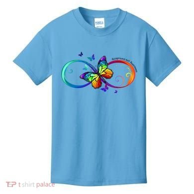 Acceptance Not Awareness Butterfly Kids T-Shirt