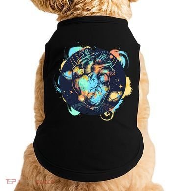 Anatomic Heart Among Galaxies and Planets Doggie Tank