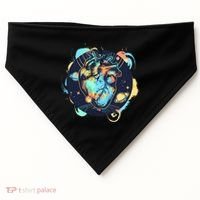 Anatomic Heart Among Galaxies and Planets USA-Made Doggie Bandana thumb 0