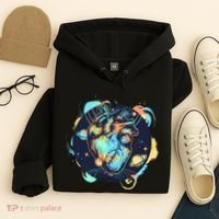 Anatomic Heart Among Galaxies and Planets Hoodie thumb 4