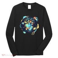 Anatomic Heart Among Galaxies and Planets Long Sleeve Shirt thumb 0