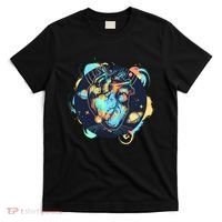 Anatomic Heart Among Galaxies and Planets T-Shirt thumb 0