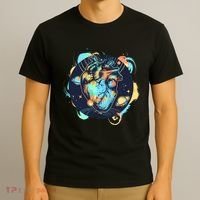 Anatomic Heart Among Galaxies and Planets T-Shirt thumb 3
