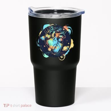 Anatomic Heart Among Galaxies and Planets Tumbler