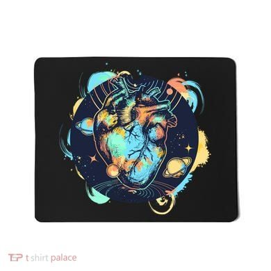 Anatomic Heart Among Galaxies and Planets Mousepad