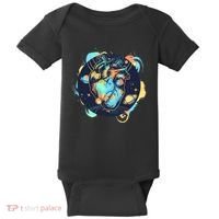 Anatomic Heart Among Galaxies and Planets Baby Bodysuit thumb 0
