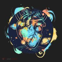 Anatomic Heart Among Galaxies and Planets Hat thumb 2