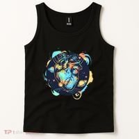 Anatomic Heart Among Galaxies and Planets Tank Top thumb 2