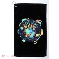 Anatomic Heart Among Galaxies and Planets Golf Towel thumb 0