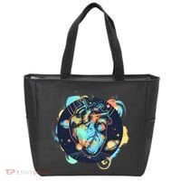 Anatomic Heart Among Galaxies and Planets Tote Bag thumb 0