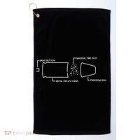 Anatomy of a Pew Bullet Golf Towel thumb 0