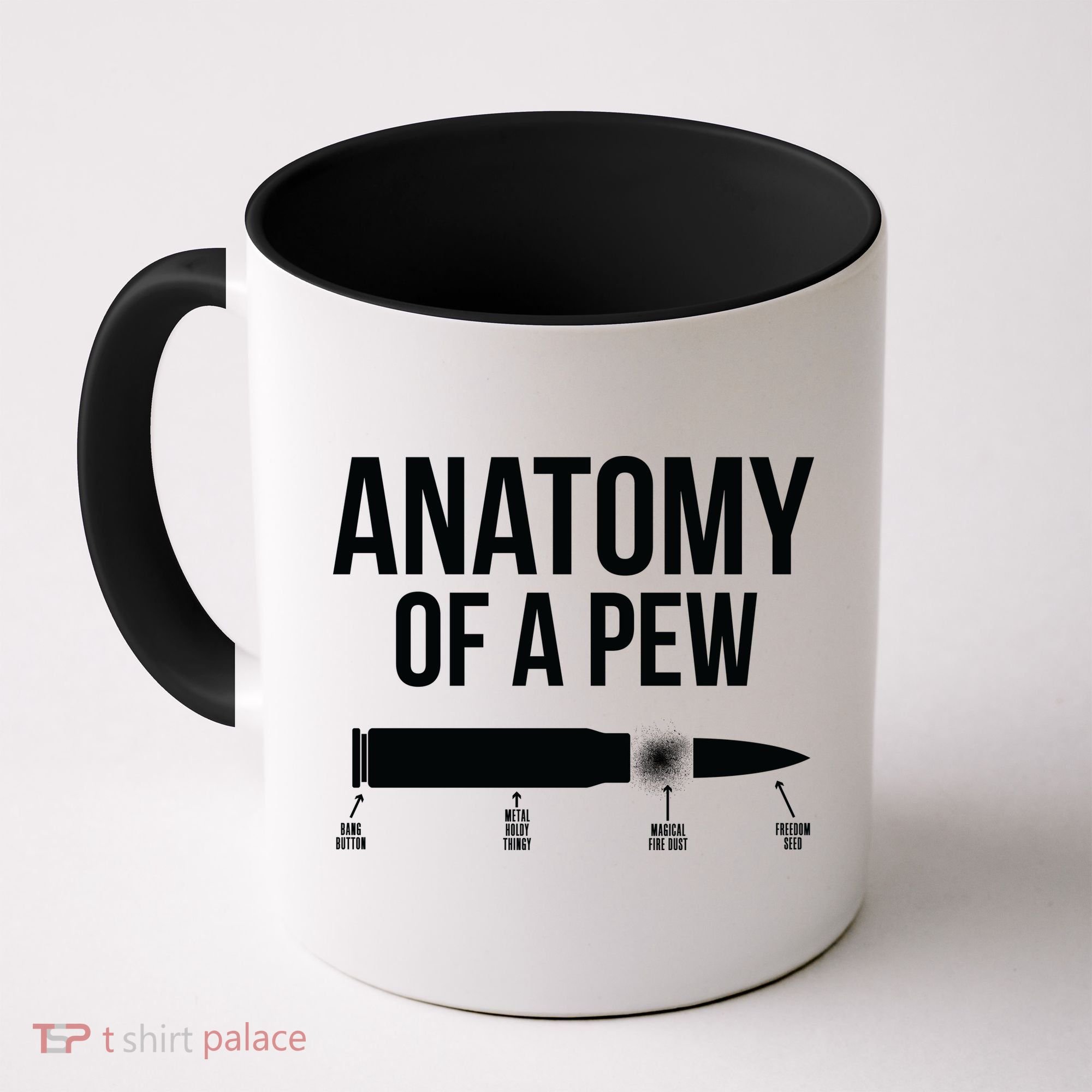 Anatomy Of A Pew Funny Bullet Pro Guns Coffee Mug
