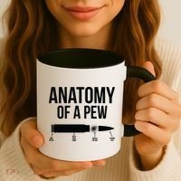 Anatomy Of A Pew Funny Bullet Pro Guns Coffee Mug thumb 3