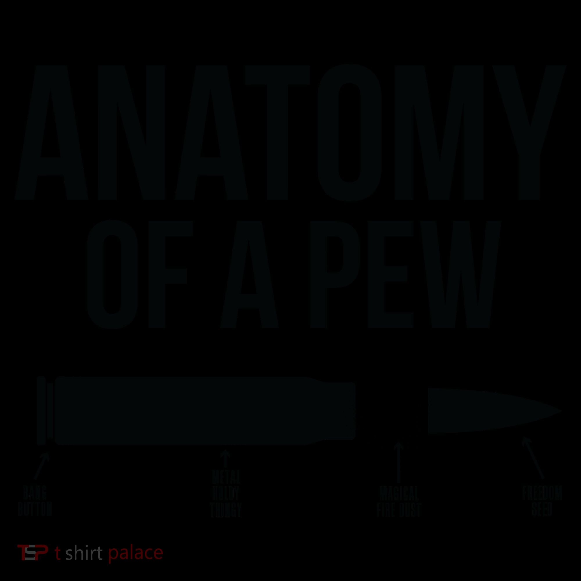 Anatomy Of A Pew Funny Bullet Pro Guns Coffee Mug
