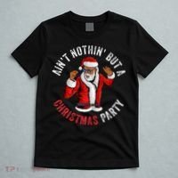 Aint Nothin But A Christmas Party African American Santa T-Shirt thumb 5