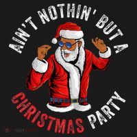 Aint Nothin But A Christmas Party African American Santa Women's Hoodie thumb 2