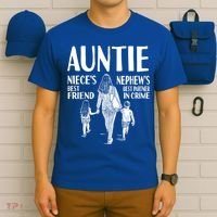Auntie Nieces Best Friend Nephews Best Partner In Crime Meaningful Gift T-Shirt thumb 6