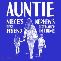 Auntie Nieces Best Friend Nephews Best Partner In Crime Meaningful Gift Women's Tank Top thumb 5