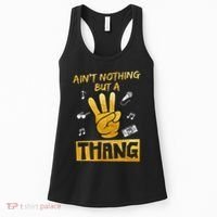 Ain't Nothin' But A 3 Thang 3rd Birthday Hip Hop Women's Tank Top thumb 0