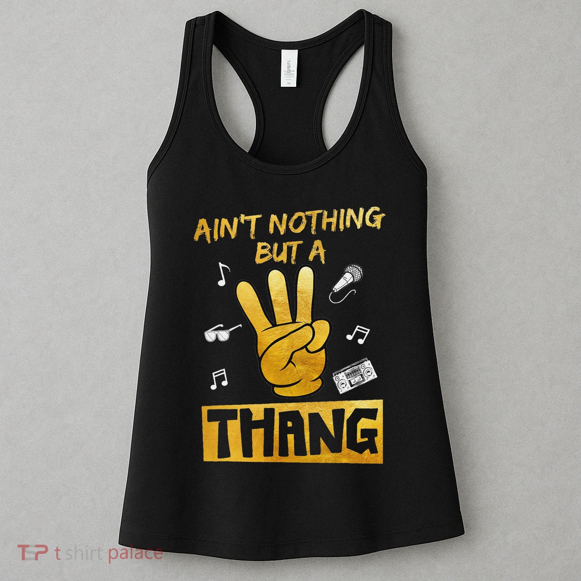 Ain't Nothin' But A 3 Thang 3rd Birthday Hip Hop Women's Tank Top