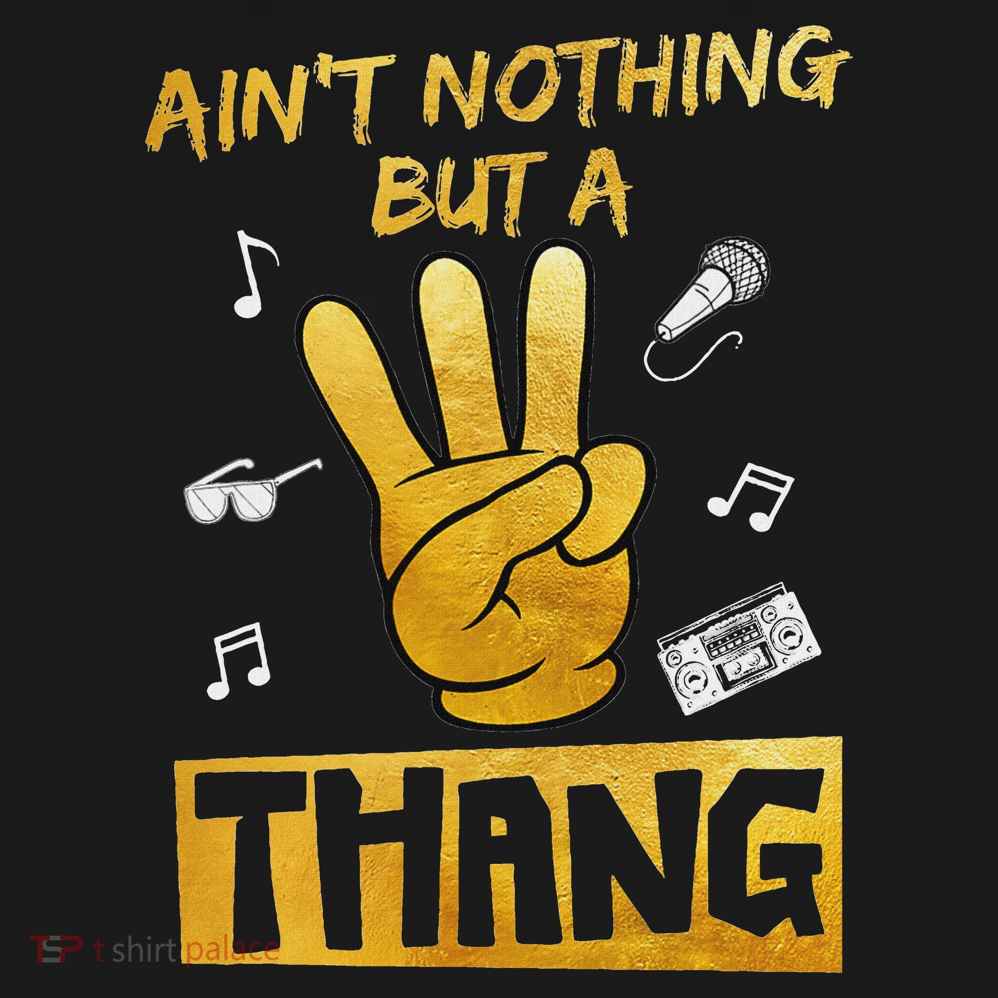 Ain't Nothin' But A 3 Thang 3rd Birthday Hip Hop Tie-Dye T-Shirt