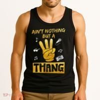 Ain't Nothin' But A 3 Thang 3rd Birthday Hip Hop Tank Top thumb 3
