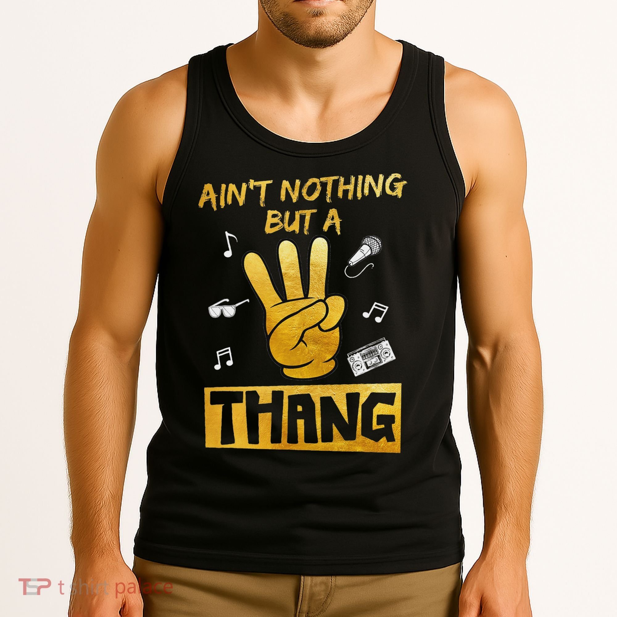 Ain't Nothin' But A 3 Thang 3rd Birthday Hip Hop Tank Top