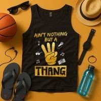 Ain't Nothin' But A 3 Thang 3rd Birthday Hip Hop Tank Top thumb 4