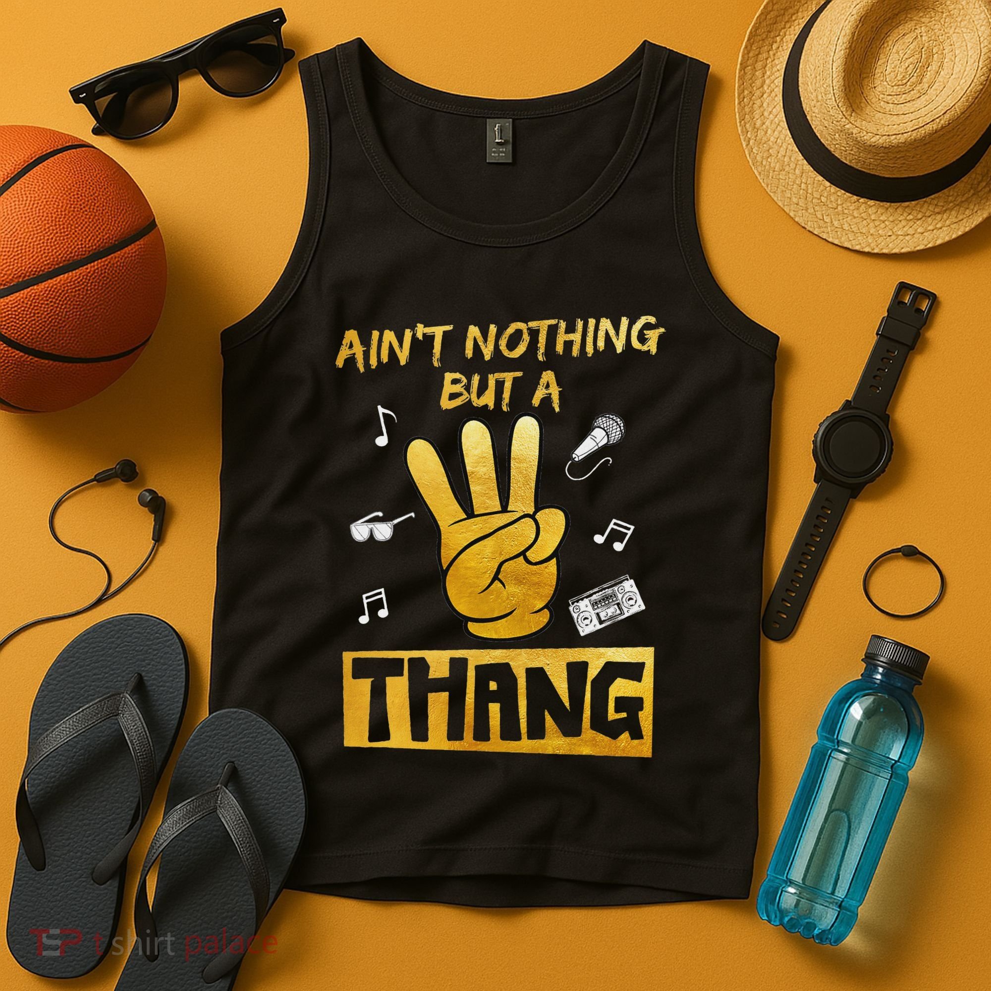 Ain't Nothin' But A 3 Thang 3rd Birthday Hip Hop Tank Top