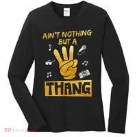 Ain't Nothin' But A 3 Thang 3rd Birthday Hip Hop Women's Long Sleeve Shirt thumb 0