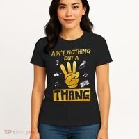 Ain't Nothin' But A 3 Thang 3rd Birthday Hip Hop Women's T-Shirt thumb 4