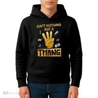 Ain't Nothin' But A 3 Thang 3rd Birthday Hip Hop Kids Hoodie thumb 4