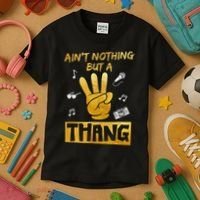 Ain't Nothin' But A 3 Thang 3rd Birthday Hip Hop Kids T-Shirt thumb 3
