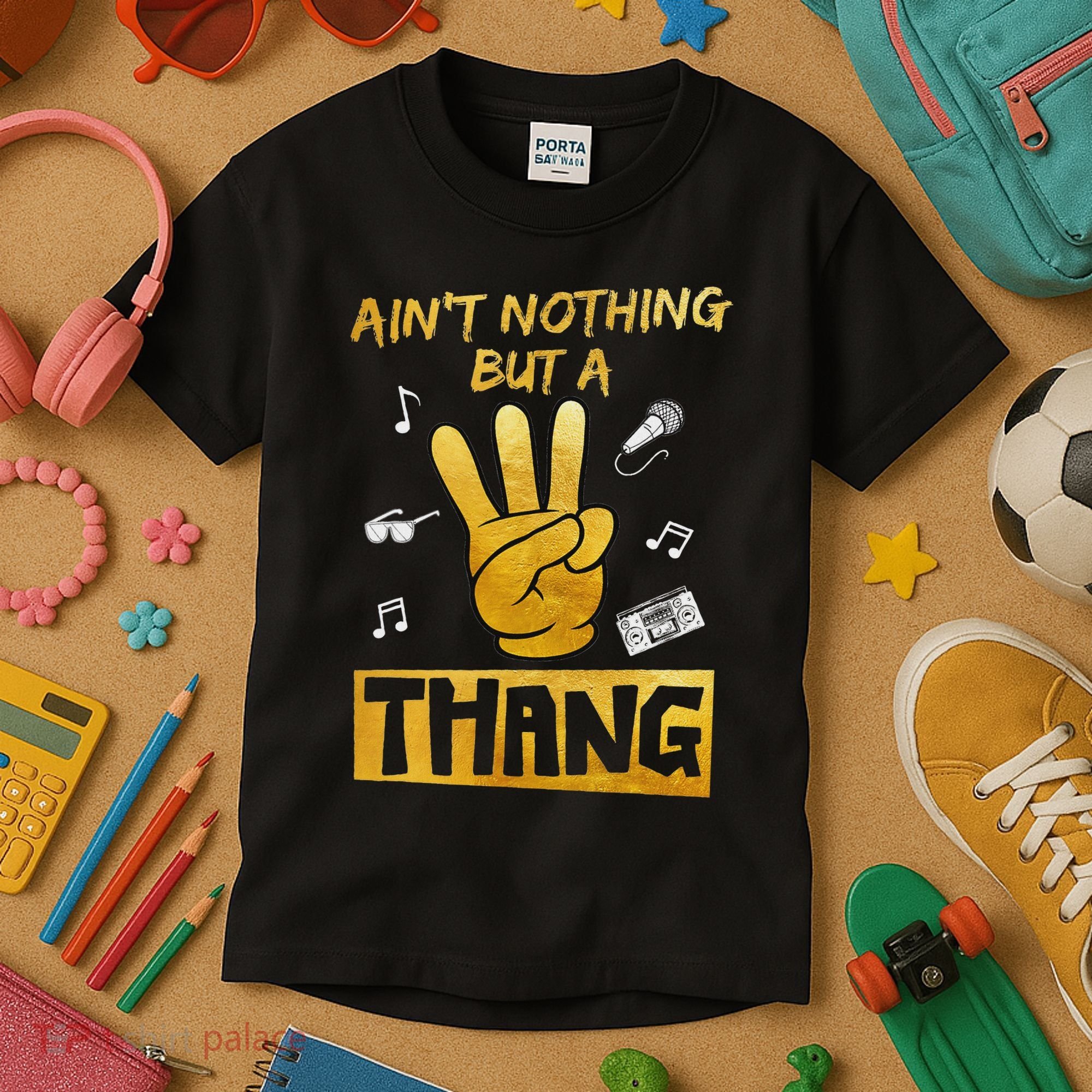 Ain't Nothin' But A 3 Thang 3rd Birthday Hip Hop Kids T-Shirt