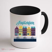 Amsterdam Netherlands Bicycle Europe Funny Gift Coffee Mug thumb 1