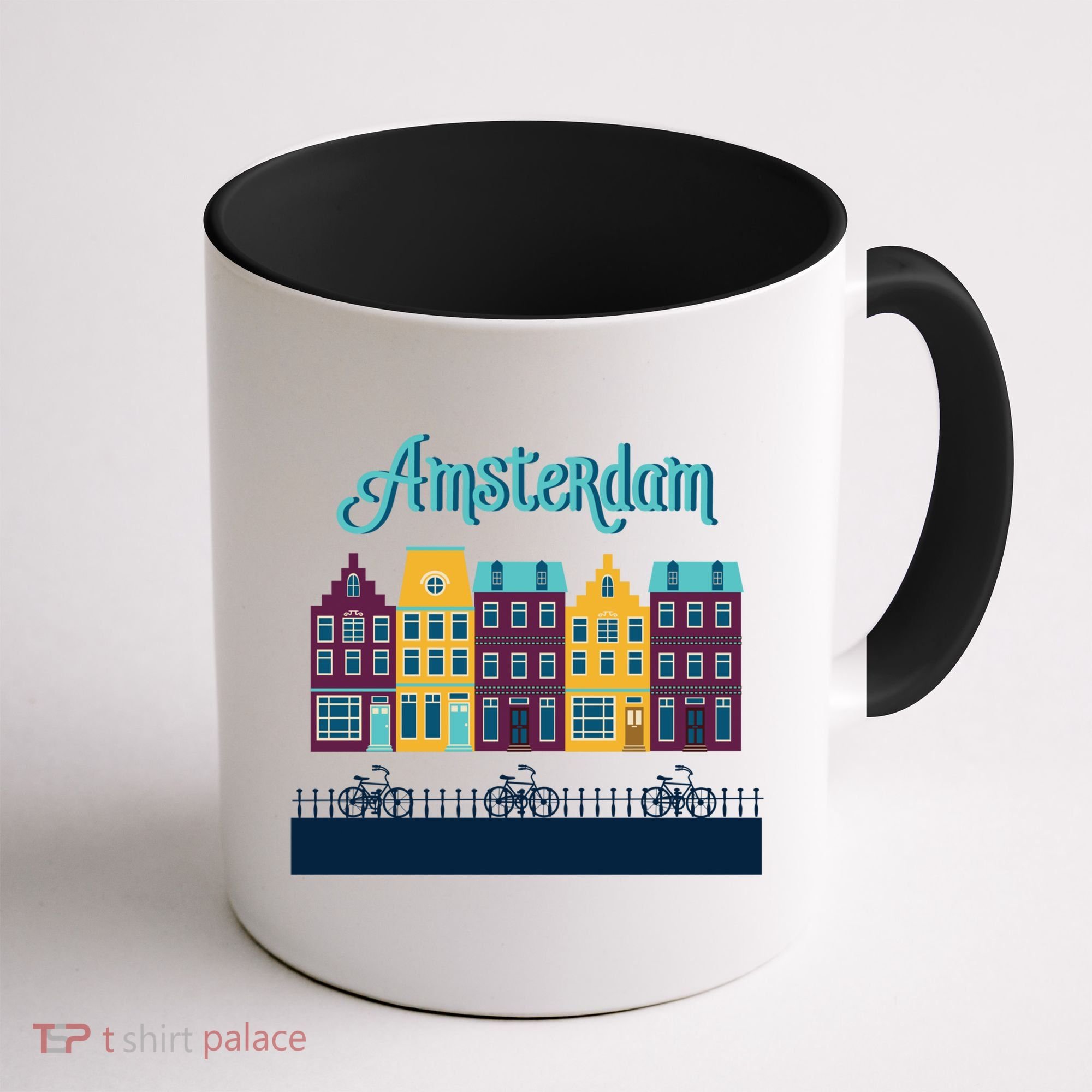 Amsterdam Netherlands Bicycle Europe Funny Gift Coffee Mug