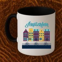 Amsterdam Netherlands Bicycle Europe Funny Gift Coffee Mug thumb 2