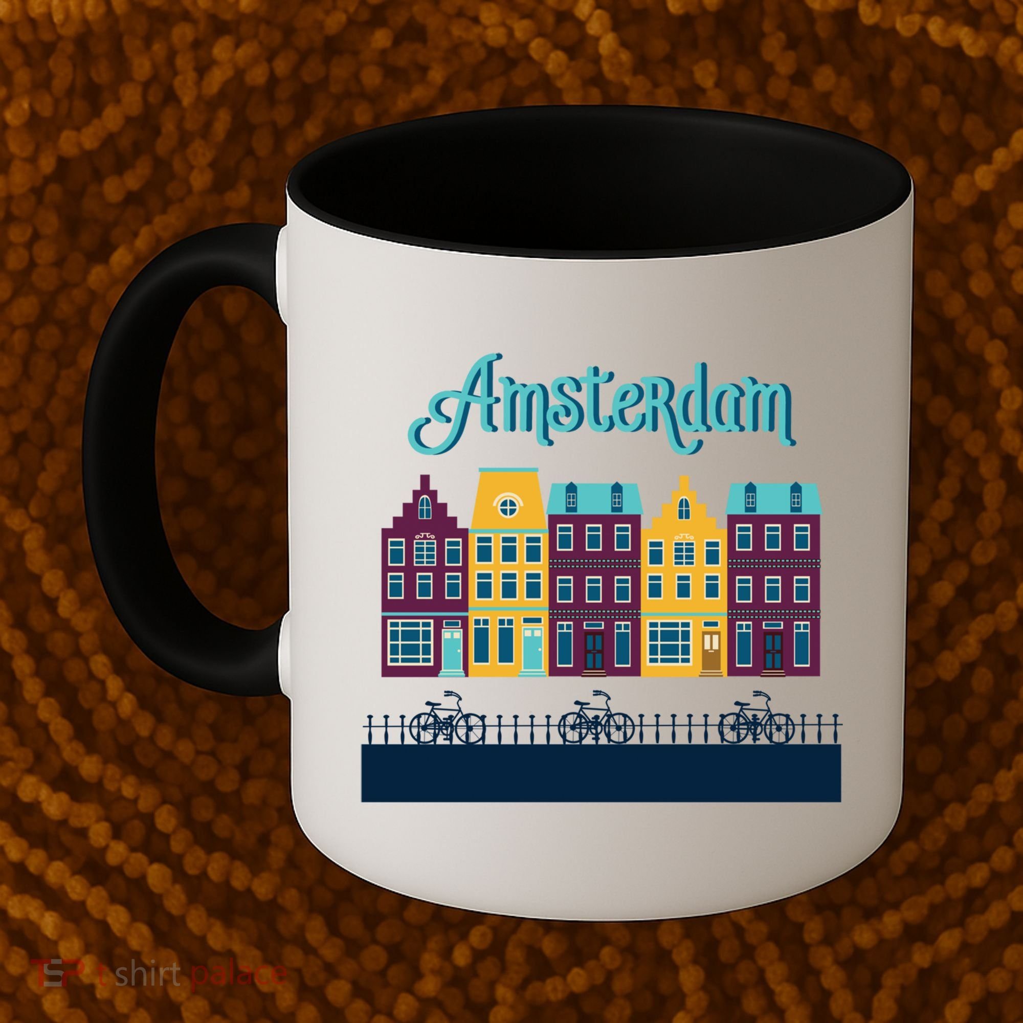 Amsterdam Netherlands Bicycle Europe Funny Gift Coffee Mug