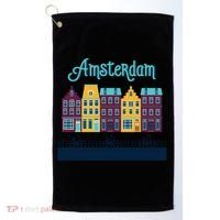 Amsterdam Netherlands Bicycle Europe Funny Gift Golf Towel thumb 0