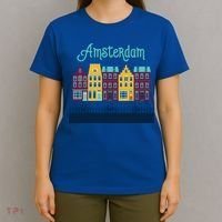 Amsterdam Netherlands Bicycle Europe Funny Gift T-Shirt thumb 4