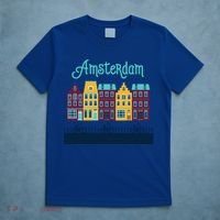 Amsterdam Netherlands Bicycle Europe Funny Gift T-Shirt thumb 5