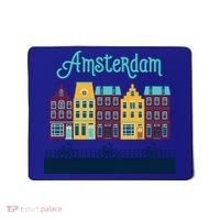Amsterdam Netherlands Bicycle Europe Funny Gift Mousepad thumb 0