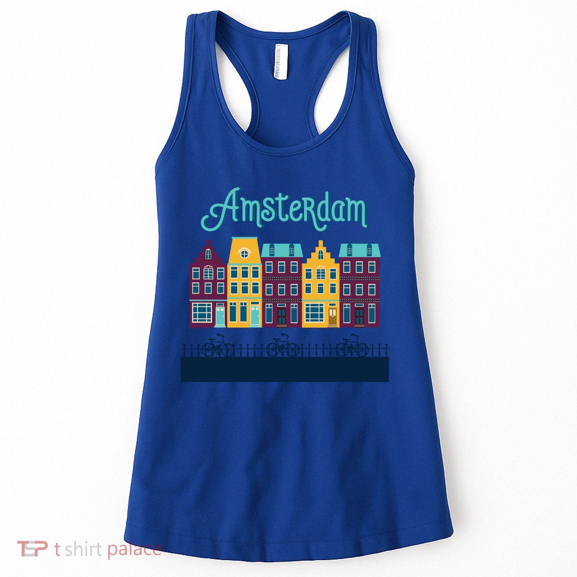 Amsterdam Netherlands Bicycle Europe Funny Gift Women's Tank Top