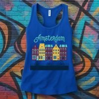 Amsterdam Netherlands Bicycle Europe Funny Gift Women's Tank Top thumb 3
